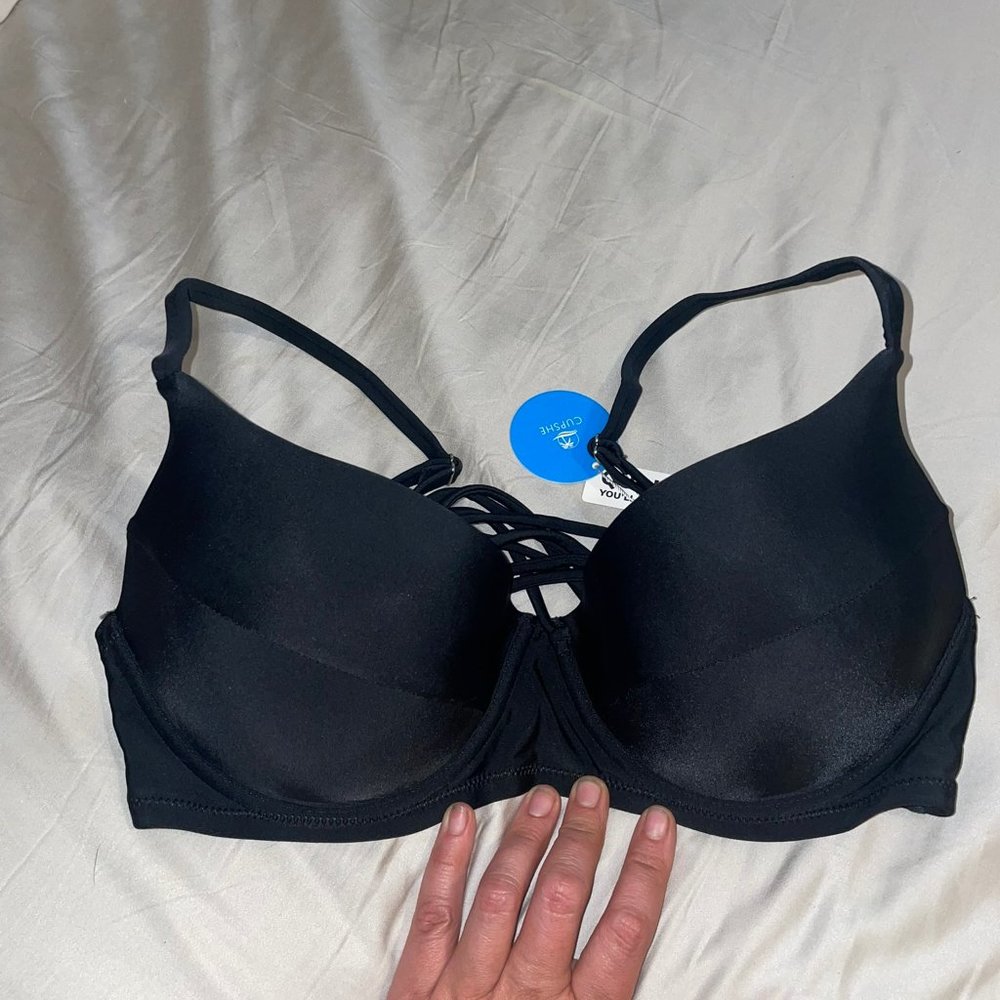 CUPSHE - Push Up Lace Up Bikini Top with Adjustable Straps